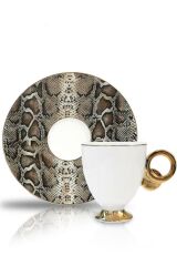 LEOPAR BEYAZ 6'LI TÜRK KAHVESİ FİNCANI DESEN1