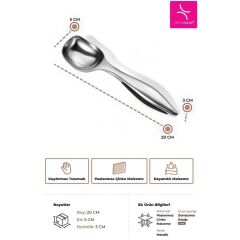 PRIMANOVA SATINE NİKEL KAPLAMA DONDURMA KAŞIĞI