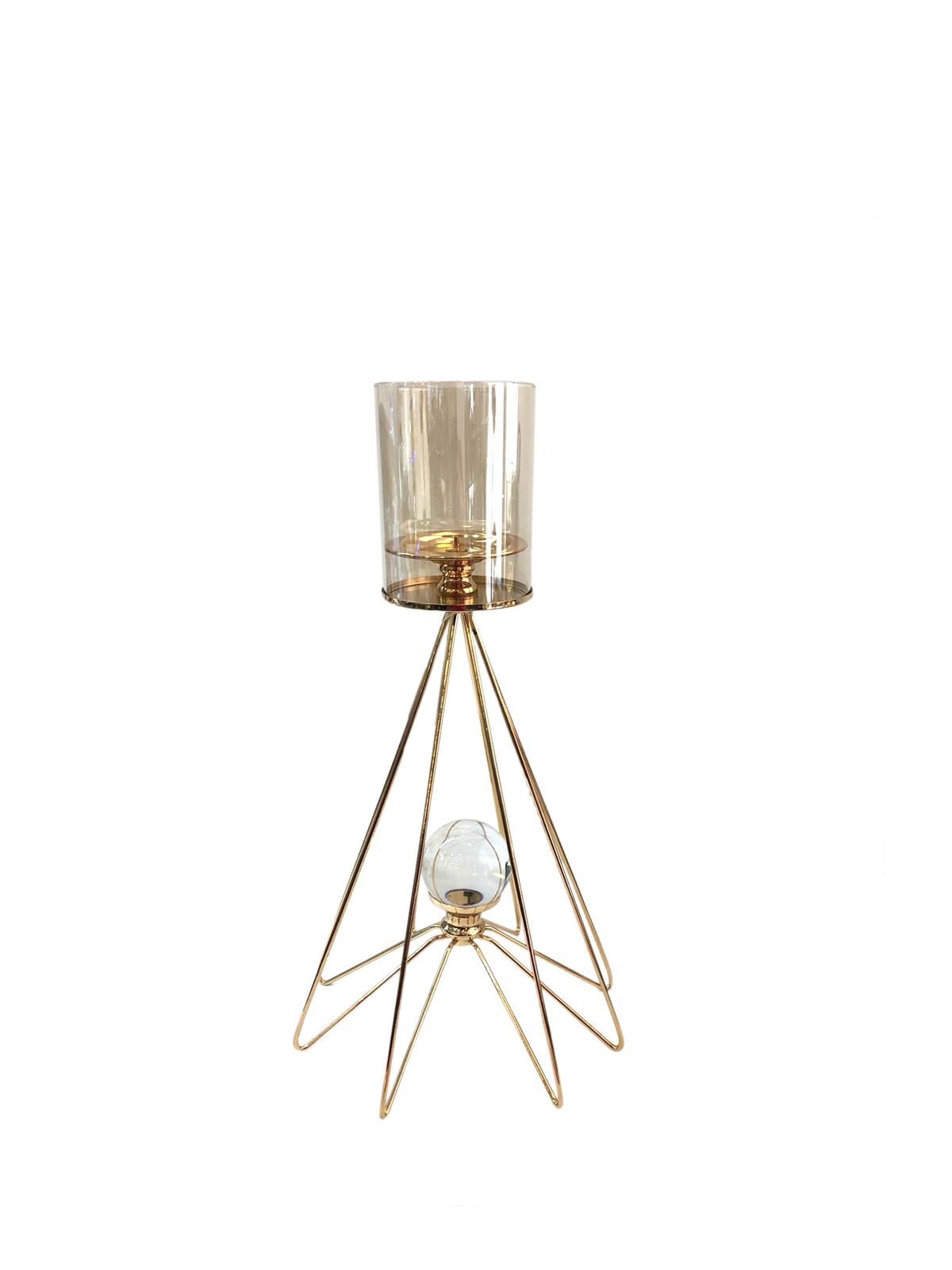 REGİNA ALTIN KRİSTAL MUMLUK 50cm