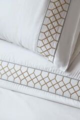 HERA WHITE NAKIŞLI BAMBU ÇİFT KİŞİLİK NEVRESİM TAKIMI