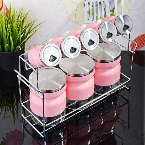 8'Lİ STANDLI BAHARATLIK (PEMBE)
