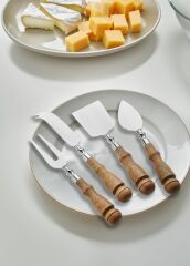 WOODY 4 PARÇA PEYNİR SERVİS SETİ