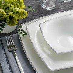 NEKLUS 62 PARÇA KARE YEMEK TAKIMI