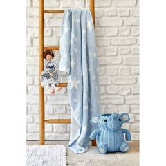 BABY STAR MAVİ BEBEK PİKESİ 80X120CM