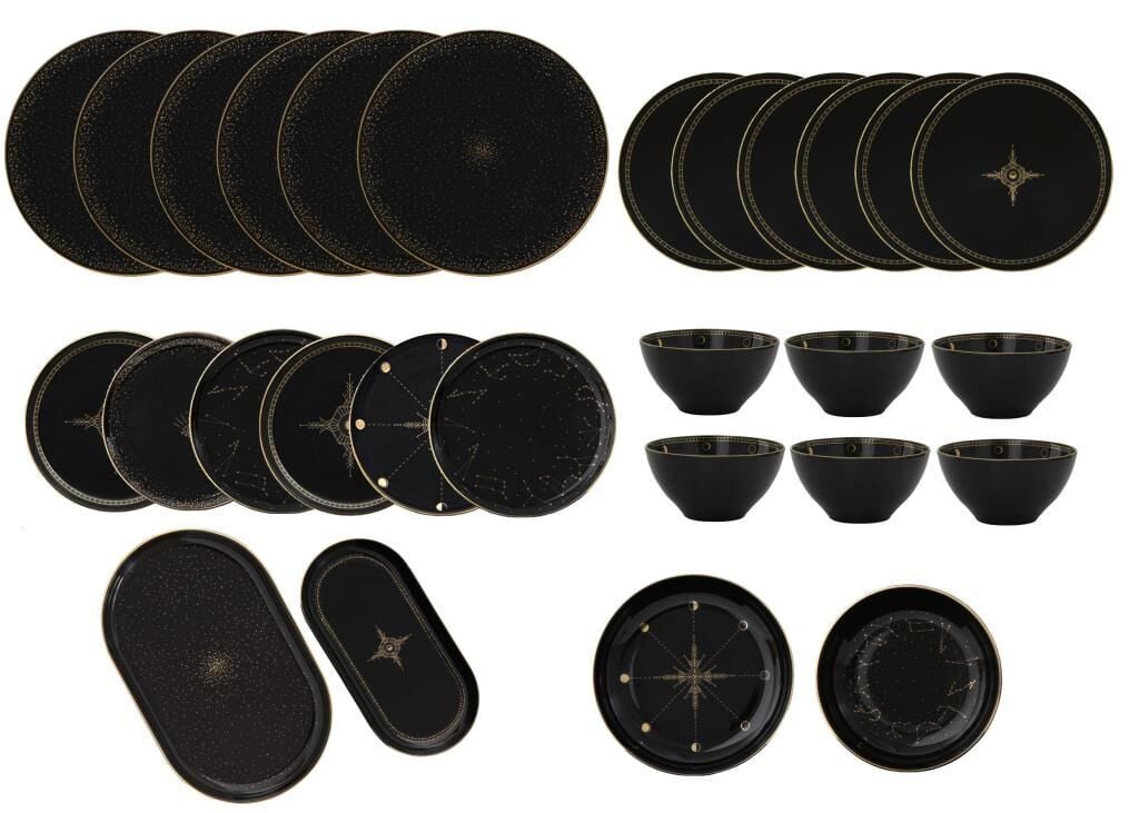 NIGHT MAGIC 28 PARÇA 6 KİŞİLİK YEMEK TAKIMI