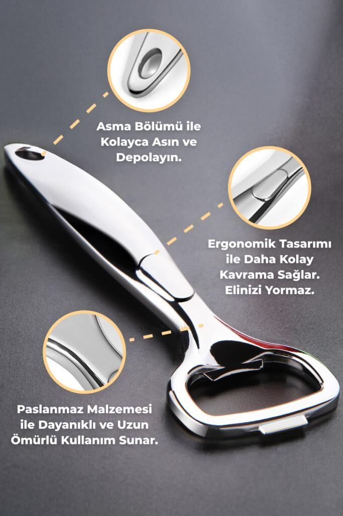 PRIMANOVA SATINE NİKEL KAPLAMA ŞİŞE AÇACAĞI