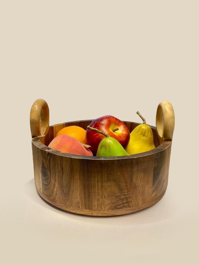 AKASYA KULPLU BOL KASE/MEYVELİK 24CM