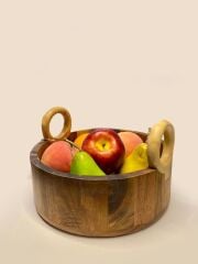 AKASYA KULPLU BOL KASE/MEYVELİK 24CM