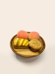 AKASYA AYAKLI SUNUM TABAK 25CM