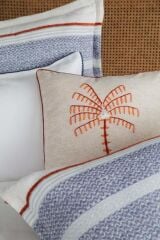 CALI INDIGO ÇİFT KİŞİLİK NEVRESİM TAKIMI&PAMUK YATAK ÖRTÜSÜ