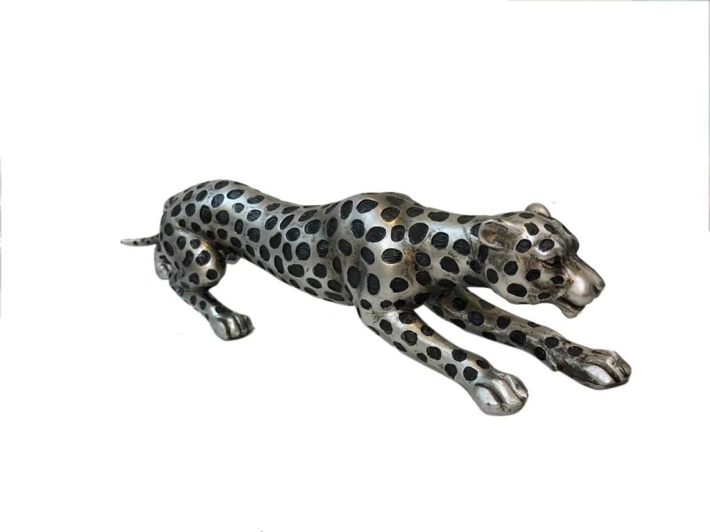 GÜMÜŞ ESKİTME LEOPAR 45CM