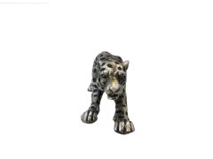 GÜMÜŞ ESKİTME LEOPAR 45CM
