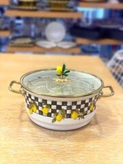 LEMON EMAYE KIZARTMA TENCERESİ 22CM