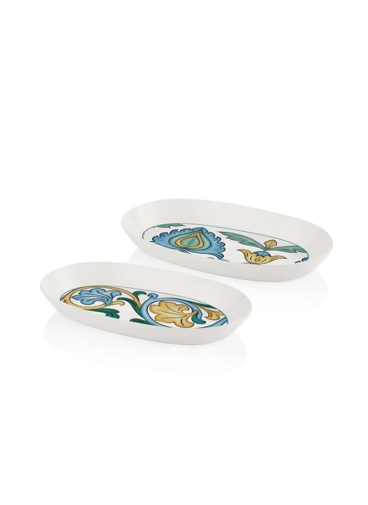 LIMONCELLO BASIC GRİ 2'Lİ OVAL SERVİS TABAK 26CM