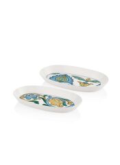 LIMONCELLO BASIC GRİ 2'Lİ OVAL SERVİS TABAK 26CM