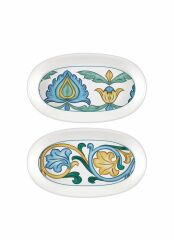 LIMONCELLO BASIC GRİ 2'Lİ OVAL SERVİS TABAK 26CM