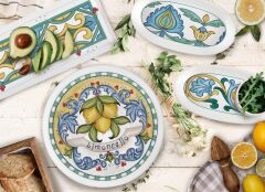 LIMONCELLO BASIC GRİ 2'Lİ OVAL SERVİS TABAK 26CM