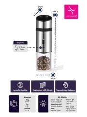 PRIMANOVA GRAVITY TUZ&KARABİBER ÖĞÜTÜCÜ ŞARJLI