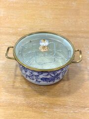 BLUE LIFE EMAYE KIZARTMA TENCERESİ 22CM