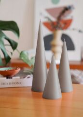 ICONIC VİZON MUM SET 31-21-16CM