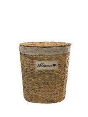 HASIR AÇIK KAHVE OVAL ÇAMAŞIR SEPETİ 53 cm