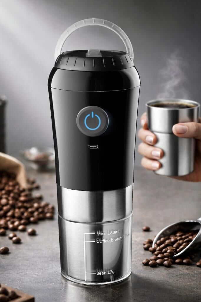 PRIMANOVA PORTATİF ŞARJLI KAHVE MAKİNESİ