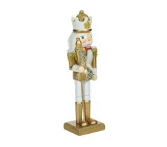 BEYAZ-ALTIN ASALI NOEL KURŞUN ASKER 25CM