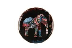 ELEPHANT SİYAH TEKLİ SERVİS TABAK 26CM
