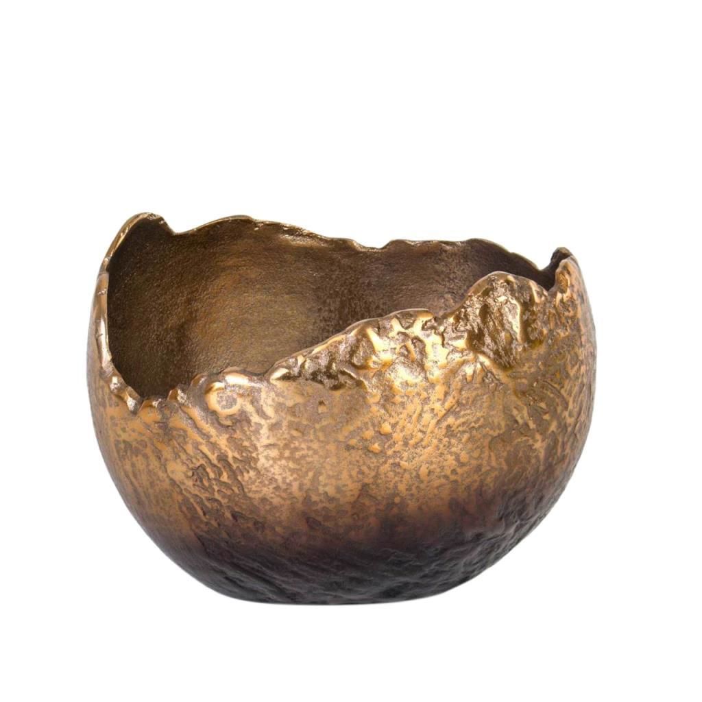 KAHVE BAKIR DEKORATİF KASE/VAZO 30CM