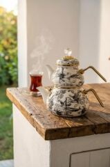 SCOTTISH GARDEN EMAYE TOMBUL ÇAYDANLIK