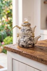 SCOTTISH GARDEN EMAYE TOMBUL ÇAYDANLIK