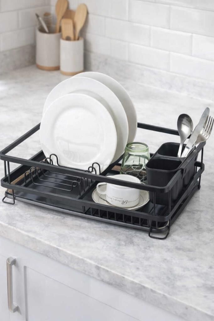 BIANKA ALÜMİNYUM PASLANMAZ BULAŞIKLIK SİYAH 42X30X13CM