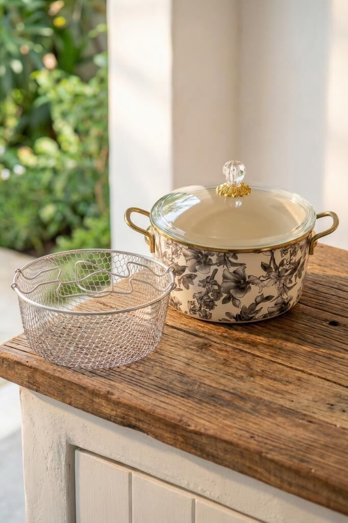 SCOTTISH GARDEN EMAYE KIZARTMA TENCERESİ 22CM