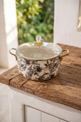 SCOTTISH GARDEN EMAYE KIZARTMA TENCERESİ 22CM