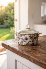 SCOTTISH GARDEN EMAYE KIZARTMA TENCERESİ 22CM