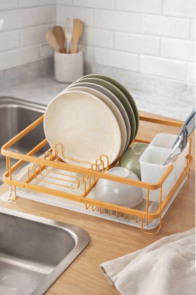 BIANKA ALÜMİNYUM PASLANMAZ BULAŞIKLIK GOLD 42X30X13CM