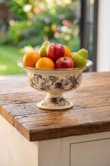 SCOTTISH GARDEN EMAYE AYAKLI KASE/MEYVELİK 28CM