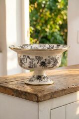 SCOTTISH GARDEN EMAYE AYAKLI KASE/MEYVELİK 28CM