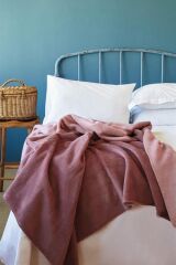 SIMPLY PEMBE GÜL KURUSU BATTANİYE 200X220CM