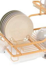 BIANKA ALÜMİNYUM PASLANMAZ İKİ KATLI BULAŞIKLIK GOLD 57X38X27CM