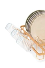 BIANKA ALÜMİNYUM PASLANMAZ İKİ KATLI BULAŞIKLIK GOLD 57X38X27CM