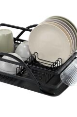 BIANKA ALÜMİNYUM PASLANMAZ BULAŞIKLIK SİYAH 60X38X15CM