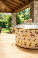 PETIT FLEUR COLLECTION EMAYE KIZARTMA TENCERESİ 22CM