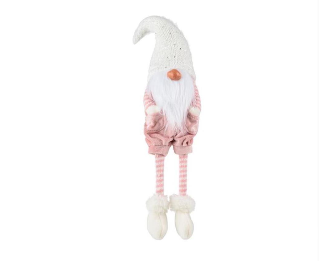 PEMBE OTURAN NOEL CÜCE DEKOR 29CM