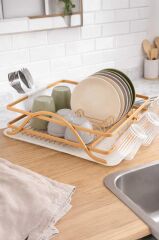 BIANKA ALÜMİNYUM PASLANMAZ BULAŞIKLIK GOLD 60X38X15CM