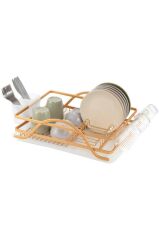 BIANKA ALÜMİNYUM PASLANMAZ BULAŞIKLIK GOLD 60X38X15CM