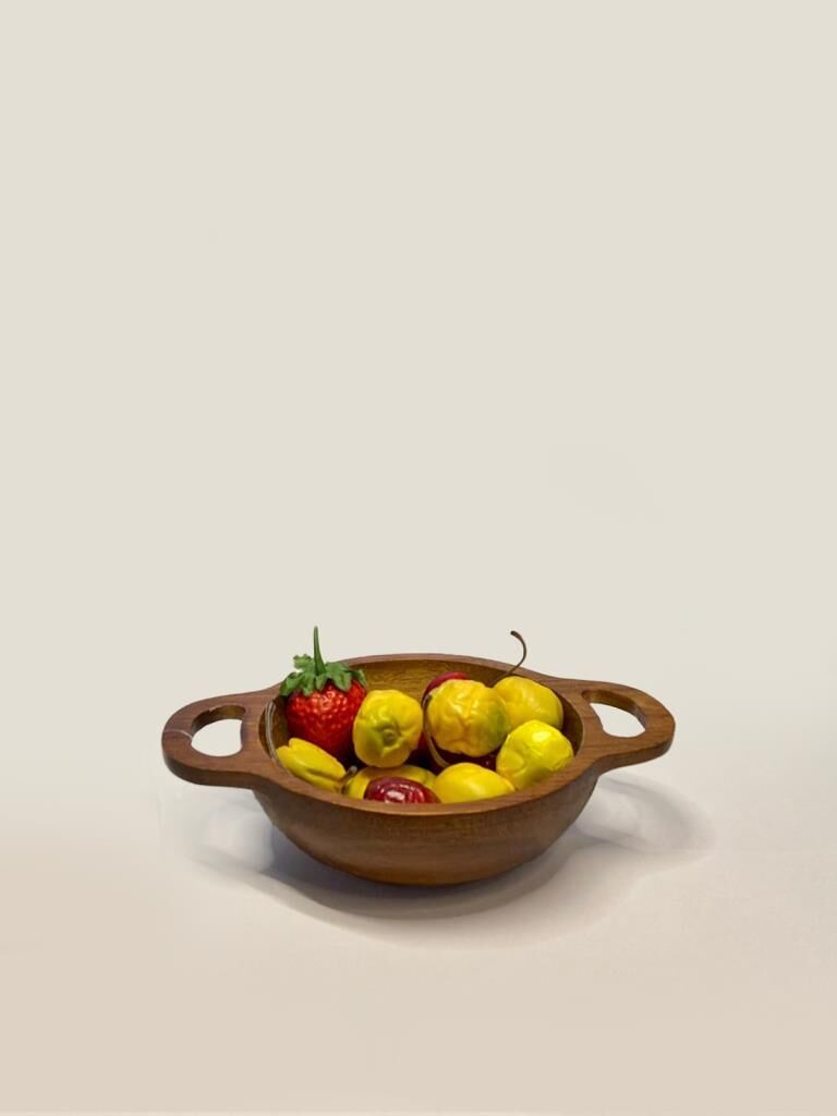 AKASYA KULPLU 4'LÜ SUNUM KASE/ÇEREZLİK 12CM
