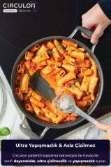 CİRCULON CAM KAPAKLI SIĞ TENCERE 24CM
