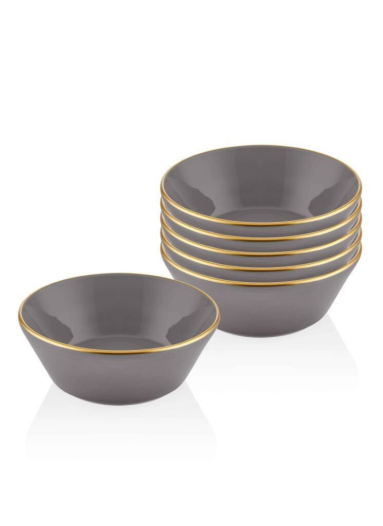 BASIC GRİ 6'LI KASE 15CM