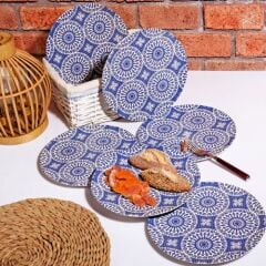 MAVİ 6'LI SERVİS TABAK 26CM